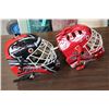 Image 2 : TWO HOCKEY GOALIE MASKS BUFFALO SABERS AND REDWINGS