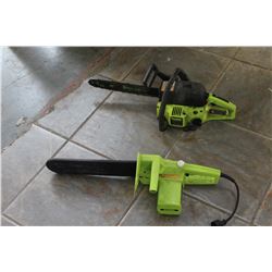 POULAN GAS CHAINSAW AND ELECTRIC CHAINSAW