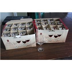TWO BOXES OF NEW WINE BOXES