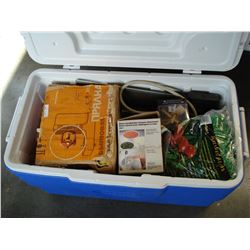 COLEMAN COOLER WITH CONTENTS