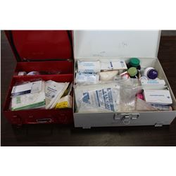 TWO FIRST AID KITS WITH CONTENTS