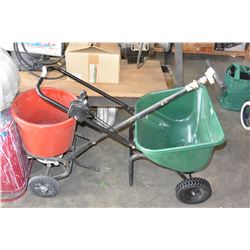 TRUE TEMPER CYCLONE SEED SPREADER AND GOLF GREEN SEED SPREADER