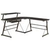 Image 1 : NEW ELEMENTS BLACK CONTEMPORARY CORNER DESK