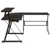 Image 2 : NEW ELEMENTS BLACK CONTEMPORARY CORNER DESK