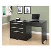 Image 1 : NEW MONARCH CAPPUCCINO SLIDE OUT DESK WITH STORAGE DRAWERS