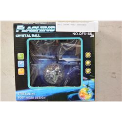 BRAND NEW FLASHING CRYSTAL BALL DRONE HEAT SENSORED