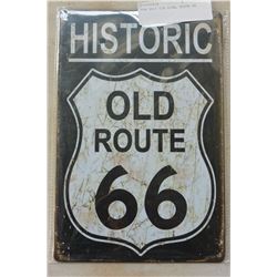 NEW 8X12 TIN SIGN, ROUTE 66