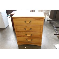 MAPLE 4 DRAWER DRESSER