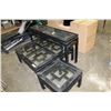 Image 2 : EASTERN BLACK COFFEE TABLE ENDTABLE AND SOFA TABLE