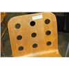 Image 2 : TWO WOOD AND METAL CHAIRS