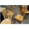 Image 2 : TWO OAK AND MAPLE HOOPBACK DINING CHAIRS