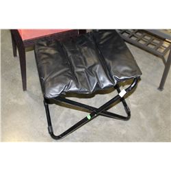 LEATHER FOLDING STOOL