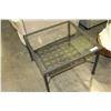 Image 1 : METAL GLASSTOP COFFEE TABLE