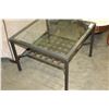 Image 2 : METAL GLASSTOP COFFEE TABLE