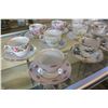 Image 2 : LOT OF 12 ENGLISH BONE CHINA CUPS AND SAUCERS