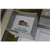 Image 1 : STERLING SILVER GENUINE RUBY AND CUBIC ZIRCONIA RING WITH APPRAISEL $490.00