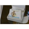 Image 1 : 10KT YELLOW GOLD DIAMOND FILIGREE PENDANT WITH CHAIN RETAIL $600.00