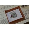Image 1 : STERLING SILVER GENUINE GREEN QUARTZ AND GEMSTONE RING WITH APPRAISEL $795.00