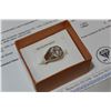 Image 1 : STERLING SILVER CUBIC ZIRCONIA COCKTAIL RING WITH APPRAISEL $300.00