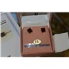 Image 1 : 14KT YELLOW GOLD GENUINE GARNET STUD EARRINGS WITH APPRAISEL $700.00