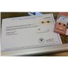 Image 2 : 14KT YELLOW GOLD GENUINE GARNET STUD EARRINGS WITH APPRAISEL $700.00