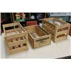 Image 1 : THREE WOOD WINE CRATES