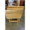Image 2 : FOUR WOOD FOLDING TV TRAYS