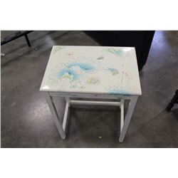 PAINTED WHIE SIDE TABLE