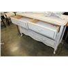 Image 2 : WHITE FRENCH PROVINCAL 6 DRAWER DRESSER
