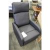 Image 1 : NEW KIDIWAY SANTA MARIA GREY BONDED LEATHER GLIDING RECLINER, RETAIL $699