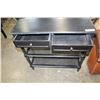 Image 2 : BLACK 2 DRAWER HALL STAND