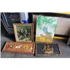 Image 1 : THREE ASSORTED PRINTS BO BOAT KIDS AND CART