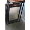 Image 1 : BLACK METAL WALL MIRROR