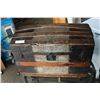 Image 1 : VINTAGE DOME TOP WOOD AND METAL TRUNK
