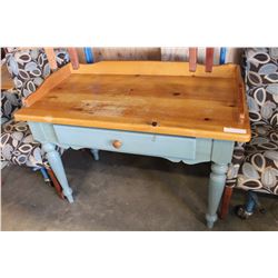 RUSTIC PINE ONE DRAWER DESK