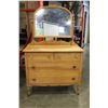 Image 2 : MAPLE FOUR DRAWER DRESSER AND MIRROR
