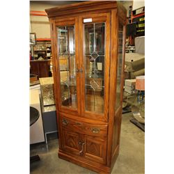 OAK DISPLAY CABINET