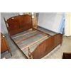 Image 1 : VANCOUVER MADE ANTIQUE WALNUT DOUBLE SIZE BED FRAME