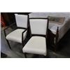 Image 2 : PAIR OF WHITE LEATHER MODERN CHAIRS