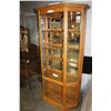 Image 2 : CUSTOM OAK ILLUMINATED DISPLAY CASE