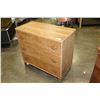 Image 2 : THREE DRAWER WOOD DRESSER