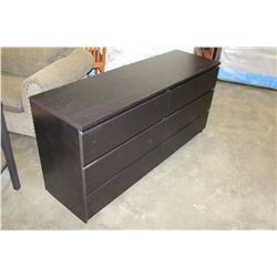 Espresso Finish 6 Drawer Dresser