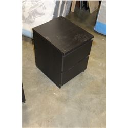 TWO DRAWER ESPRESSO FINISH NIGHTSTAND