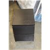 Image 2 : TWO DRAWER ESPRESSO FINISH NIGHTSTAND