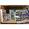Image 1 : VINTAGE TOYS LITE BRITE AND OTHER VINTAGE BOXED TOYS