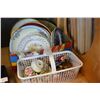 Image 1 : MINIATURE CHINA AND COPPER ITEMS AND CHINA PLATES