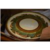Image 1 : TWO LARGE HAND DECORATED CHARGER PLATES ON STANDS