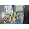 Image 1 : TWO COLLECTOR PLATES OF BOY AND GIRL WITH CERTIFICATES