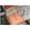Image 1 : 10KT YELLOW GOLD CUBIC ZIRCONIA FLORAL PENDANT WITH APPRAISEL $450.00