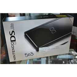 BLACK DS LITE IN BOX WITH CHARGER